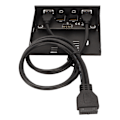 Miniatyrbillede 6 af 8: USB-frontpanel USB 3.0 4-porte Stabil transmission Jamproof Support Hot Plugging 3,5 tommer frontpanel til computertaske