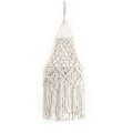 Miniatyrbillede 1 af 5: Håndvævet Blonde Lysekrone Skærm - Boho Boligindretning