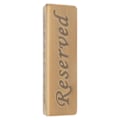 Miniatyrbillede 5 af 8: Reserveringsskilte Antik Bronze Rustfrit Stål Engelsk Reserveret Sæde Skilt Opslagstavle
