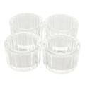 Miniatyrbilde 1 av 8: Telys lysestaker i glass HM2330601 med 4 klare telys lysestaker for bordet midtpunkt