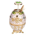 Miniatyrbild 7 av 8: Automatisk roterande press tandpetare hållare låda dispenser arrangör behållare dekoration för hem kök hotell guld