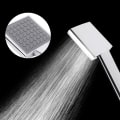 Miniatyrbild 5 av 8: Fyrkantigt handhållet duschhuvud Enkelt högt duschhuvud Spray Silver
