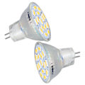 Miniatyrbild 8 av 8: 2st glödlampa LED MR11 12V 3W Keramisk bas Ultraviolett fri synskyddslampa för sovrum Vardagsrum Vitt ljus 6000K