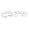 Miniatyrbillede 6 af 7: Plastic Scuba Diving BCD Åndedrætsregulator Slangeholder Quick Release Spænde Fast Krog Tilbehør Hvid