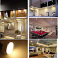 Miniatyrbilde 2 av 5: 5W Gx53 Super Bright LED Pære 1000lm Kald Hvit Lampe 6000K Tilsvarende 100W Halogenpære for Under Skap og Benkbelysning, Hyller, etc (4 stk,