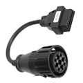 Miniatyrbild 6 av 8: OBD2-adapter 12-polig MAN till 16-polig lastbilsdiagnostik förlängningskabel ersättning för DELPHI