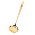 Miniatyrbillede 2 af 8: Suppeske Holdbar Messing Elegant Lys Guld Farve Balanceret Vægt Multifunktionsske til hjemmekøkken Madlavningsske