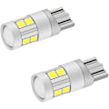 Miniatyrbilde 3 av 4: T10-3030-9SMD2.4W LED-pære, 12V 24V Hvit 6000K, med projeksjonslinse (4 stk)