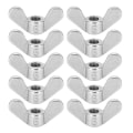 Miniatyrbilde 1 av 8: 10 stk vingemuttere 304 rustfritt stål M6 sommerfuglfestedeler Assorterte sett for maskiner