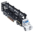 Miniatyrbillede 8 af 8: 1:48 Tilbage træk container lastbil legetøj semi trailer tung lastbil ABS transport lastbil legetøj med åben bagdør til børn 412 4 langt hoved