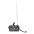 Miniatyrbilde 8 av 8: Håndsveiv værradio NOAA AM FM BT Type C lader nød solradio med lommelykt LED leselys SOS alarm