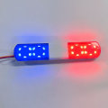 Miniatyrbilde 2 av 7: RC politibil LED-lys - rød blå blinkende alarmlampe for 1/8 1/10 RC biler - 4 moduser
