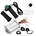 Miniatyrbild 3 av 8: 24V 1000W Motorborste Controller Twist Throttle Framlykta Strömbrytare Set Elektrisk Cykel Cykel Controller Kit