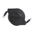 Miniatyrbilde 2 av 8: 1 stk Ny justerbar uttrekkbar CAT6 RJ45 Lan nettverkskabel svart (2m)