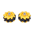 Pikkukuva 8 / 8: Mecanum Wheel Smart Robot Auton osien tarvikkeet OmniDirectional DIY -lelukomponentit 48mm (1 pari)
