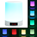 Miniatyrbild 8 av 8: Bluetooth högtalare Väckarklocka Färgglad nattljus Touch Control LED bordslampa för skrivbord
