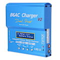 Miniatyrbillede 5 af 8: Balanceoplader og aflader i intelligent aluminiumslegering med ladekabel 80W 7A B6AC V2Blue EU-stik 220V