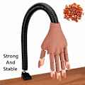 Miniatyrbild 5 av 5: Nagelträningspraktikhand - Flexibel Rörlig Falsk Hand för Manikyrövning