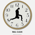 Miniatyrbild 2 av 5: Walks Clock, Silly Walk Väggklocka, En Intressant Väggklocka kompatibel med Sovrum Kök Vardagsrum, Novel