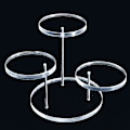 Miniatyrbillede 2 af 5: Multi-lags Cupcake Stand Akryl Tiered Serverings Rund Cupcake Tårn Til Fest F