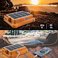Miniatyrbilde 4 av 5: Bærbar oppladbar LED flomlys - 100W, 10000LM, solcellepanel, 16500mAh batteri - Ideell for camping, byggeplass, garasje