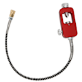 Miniatyrbillede 1 af 8: DEDEPU Bærbar Scuba Diving Adapter 8MM stor flaske til lille flaske adapterhoveder med rem knoldet