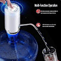 Miniatyrbillede 3 af 5: Automatisk vandflaskepumpe Universal 5 gallon vanddispenser USB-opladning Bærbart drikkevand