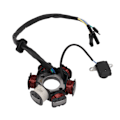 Miniatyrbilde 8 av 8: 6-spols Magneto Stator 5 Ledninger Generator for GY6 50cc 70cc 90cc 110cc 125cc Mopeder ATV Terrengsykkel