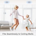 Pikkukuva 2 / 4: Yksi 6 tuuman kattokaiutin, 50 W High Fidelity -kaiutin keittiöön, kylpyhuoneeseen ja olohuoneeseen