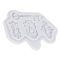 Miniatyrbillede 8 af 8: Nøglehul nøglemønster silikoneform Fondant chokoladeform bagning kage dekoration værktøjer50-1767 grå