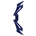 Miniatyrbillede 2 af 8: Front Aerodynamiske Winglets Fairing Vinge Dæksel Motorcykel Tilbehør Udskiftning til R25 R3 2019+ (Blå)