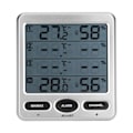 Miniatyrbillede 2 af 8: Fugtighed Temperatur Måler LCD Digital Termometer Hygrometer med 3 Fjernfølere TSWS10