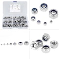 Miniatyrbillede 2 af 8: 175 stk. M3 M4 M5 M6 M8 M10 M12 rustfrit stål sekskantmøtrik skrue assorteret sæt
