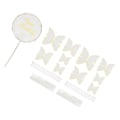 Miniatyrbild 4 av 8: 3 set fjärilskakinsats 3D färgfjärilskakinsats kort cupcake topper födelsedag bröllopsfest dekoration vit