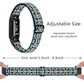 Miniatyrbillede 5 af 5: Fitbit Inspire 3 Nylon Flettet Elastisk Solo Loop Sport Rem Sort - 44