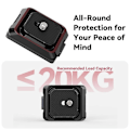 Miniatyrbillede 5 af 5: UKA01 Kamera Quick Release Plade Kit Arca/F38 Interface