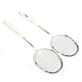 Miniatyrbild 3 av 8: 1068 Bärbar lättvikts badmintonracket i aluminiumlegering för vuxna, offensiv typ, dubbelspelar