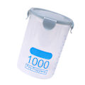 Miniatyrbild 3 av 8: Matförvaringsbehållare 1000 ml plast stapelbar lufttät spannmålsbehållare för torrvaror för köksorganisation blå