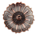 Miniatyrbillede 3 af 8: Kobber Røgelseskinne Plade Røgelse Bakke Lotus Flower Modeling Røgelse Brænder Holder