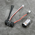 Miniatyrbillede 6 af 8: 1410 Børsteløs Motor 18A Sort ESC RC Udskiftningstilbehør Reservedel (Titanium Farve 7500KV )