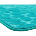 Pikkukuva 4 / 5: Kylpyhuonematot 2-osainen Liukumaton Pestävä Kylpymattosarja, Kylpymatto ja WC-matto, 80x50 cm, Aqua