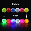 Miniatyrbilde 2 av 8: 6 stk LED lysende golfballer nattgaver til barn og voksne