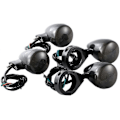 Miniatyrbilde 3 av 4: 4 stk. Motorsykkel Fremre Bakre Gaffelklemme LED Blinklys For Ha-rle-y Svart Hus 41mm Erstatningsindikatorlys