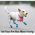 Miniatyrbillede 4 af 5: 4 Stykker Sommer Potebeskyttere til Små og Mellemstore Hunde og Katte Sko Åndbare Skridsikre Mesh Hunde Sandaler med Justerbart Spænde Traction ControlS