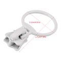 Miniatyrbild 8 av 8: 20 st Metalllegering dragkedja Sliders Storlek #5 Circle Ring Fästelement Reparation Kit (Vit)