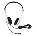 Miniatyrbilde 2 av 8: Kablet headset med støyreduksjon, binauralt forretningshodetelefon med enkelt retningsmikrofon for kundeservice 3,5 mm