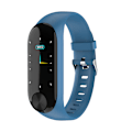 Miniatyrbillede 3 af 8: Farve skærm smart armbånd hjertefrekvens tracking blodtryk søvn monitor armbånd (blå)