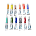 Miniatyrbillede 6 af 8: Vandfarve Maling 12 Farver 9ml Tube Lys Vibrerende Flot Transparens Akvarel Maling Sæt til Kunstner Maleri