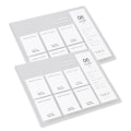 Miniatyrbillede 3 af 8: 2 STK Akryl Nail Art Display Board 6 Farvet Nail Tip Prøve Display Stand Holder til Nail Art Design