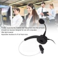 Miniatyrbild 4 av 7: Call Center Headset Mono Noise Canceling Dubbel 3,5 mm plugg Computer On Ear-hörlurar för onlinekurser Call Centers